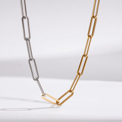 DualHue Paperclip Chain - Unisex Edition